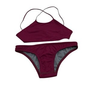 Jolyn Eggplant Bikini Set